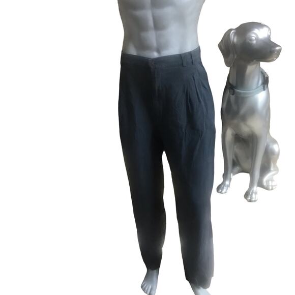 Tommy Bahama 100% Silk Blue Trouser Pants Men’s Size 38 - Picture 3 of 8